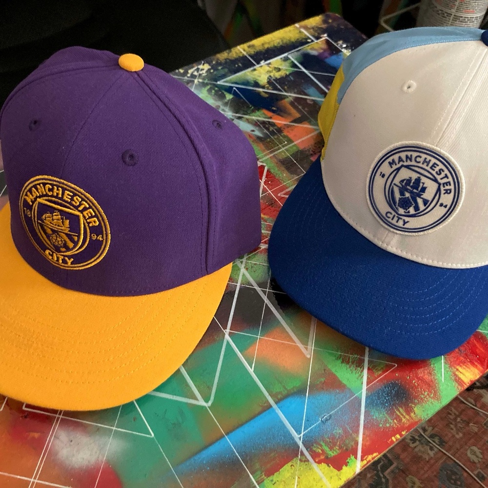Man City Fitted Caps: Bundle
